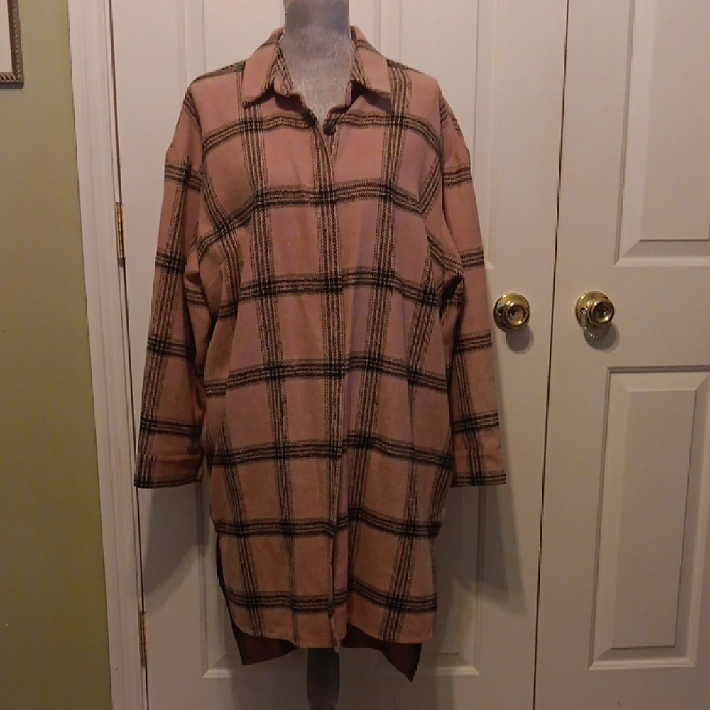 Wild Fable Pink Plaid Jacket